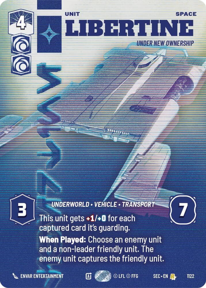 Libertine - Under New Ownership (Prestige Foil) — Secrets of Power card
