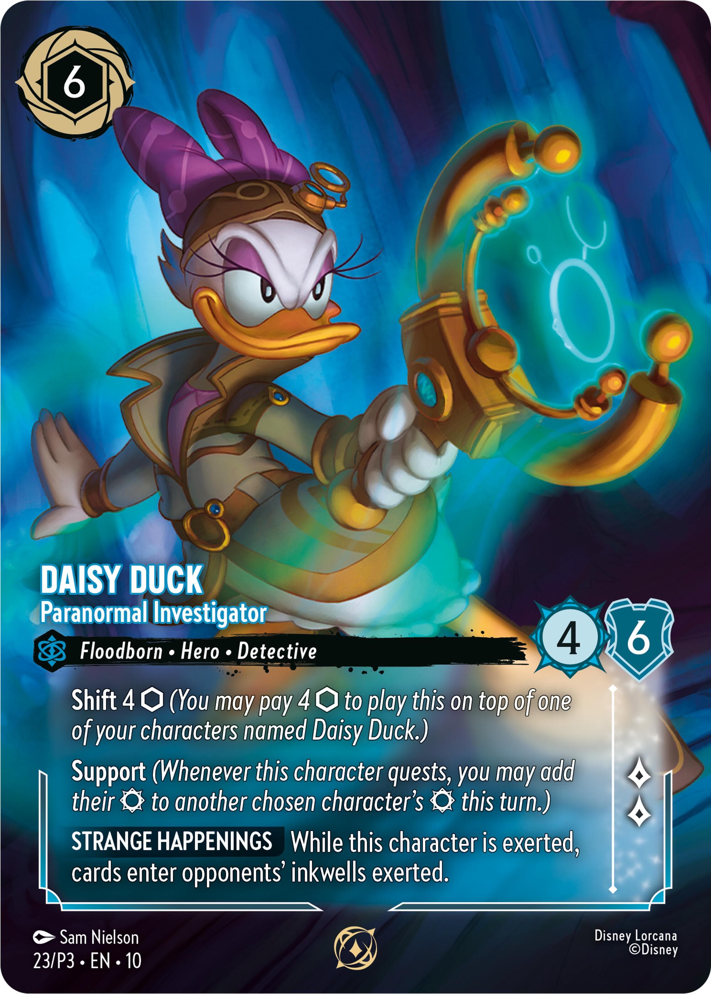 Daisy Duck - Paranormal Investigator (Store Championship Participant) — Disney Lorcana Promo Cards card