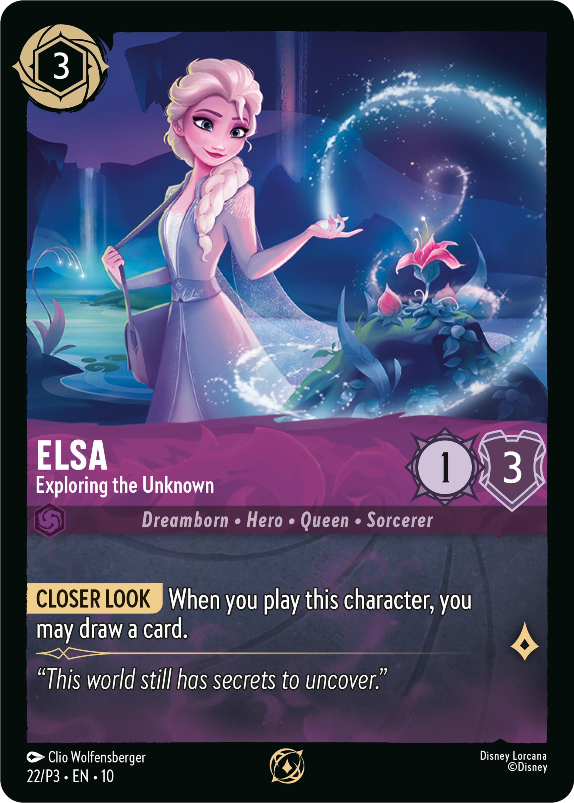 Elsa - Exploring the Unknown — Disney Lorcana Promo Cards card