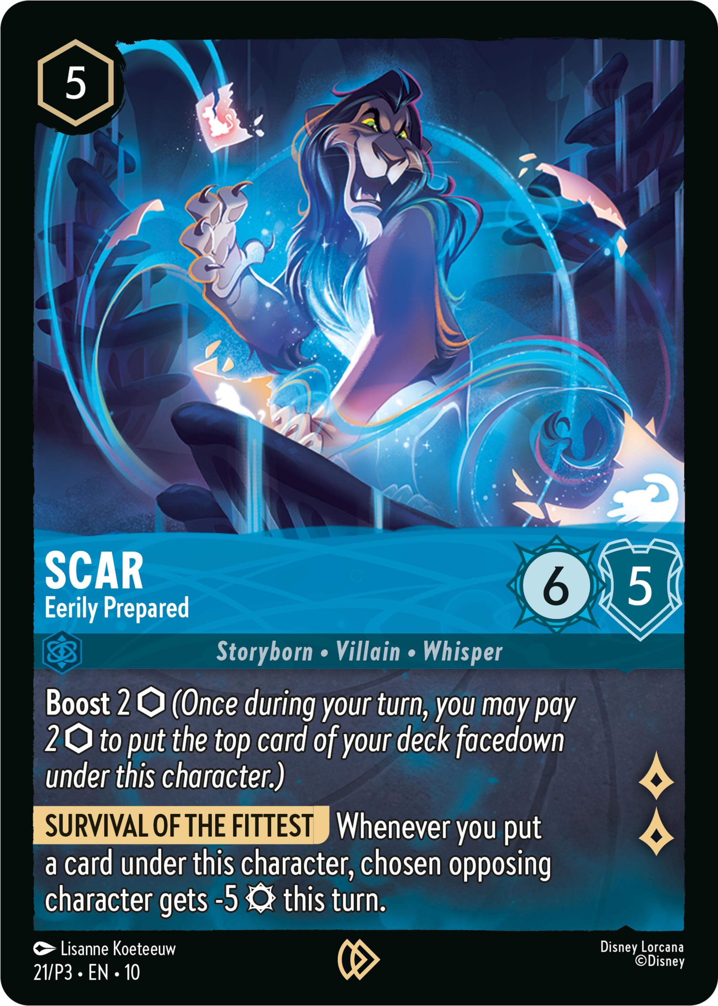 Scar - Eerily Prepared — Disney Lorcana Promo Cards card