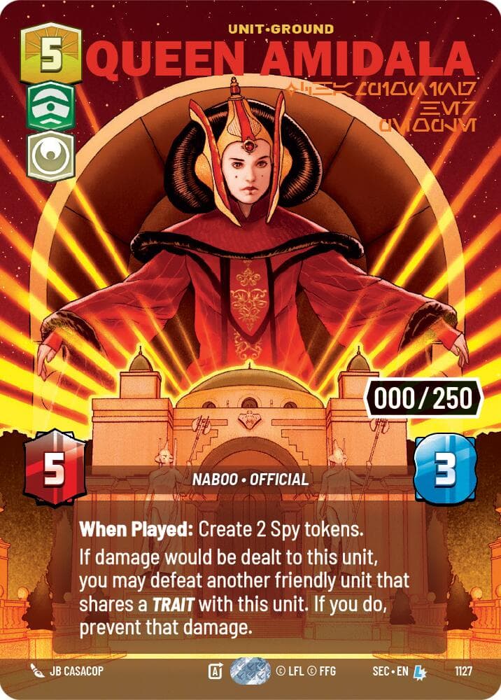 Queen Amidala - Championing Her People (Serialized) — Secrets of Power card