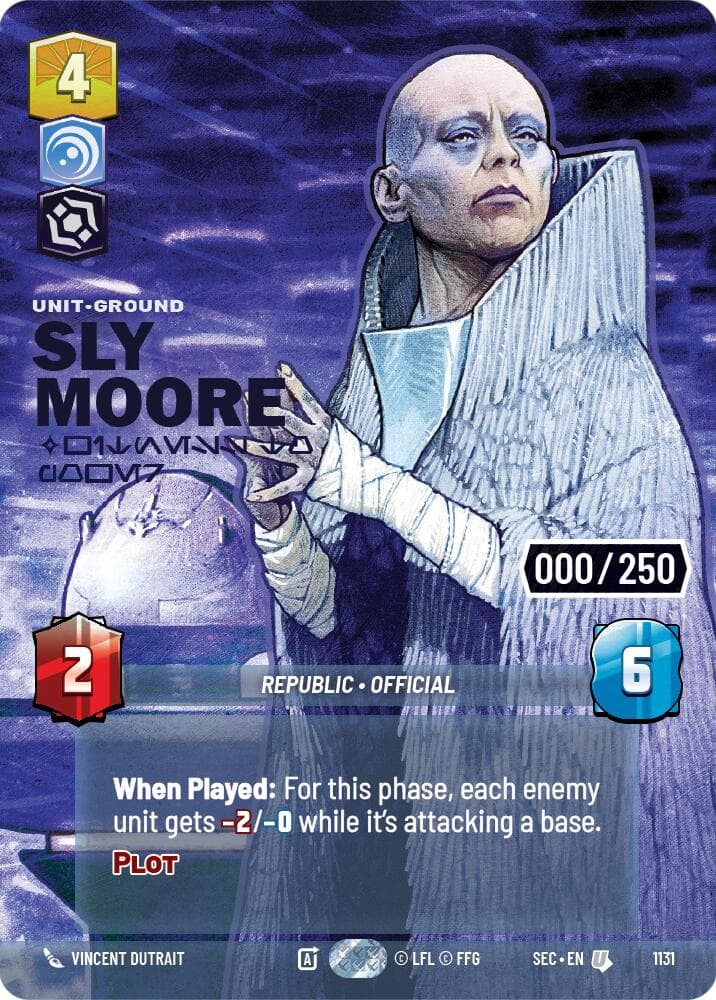 Sly Moore - Witness to Power (Serialized) — Secrets of Power card