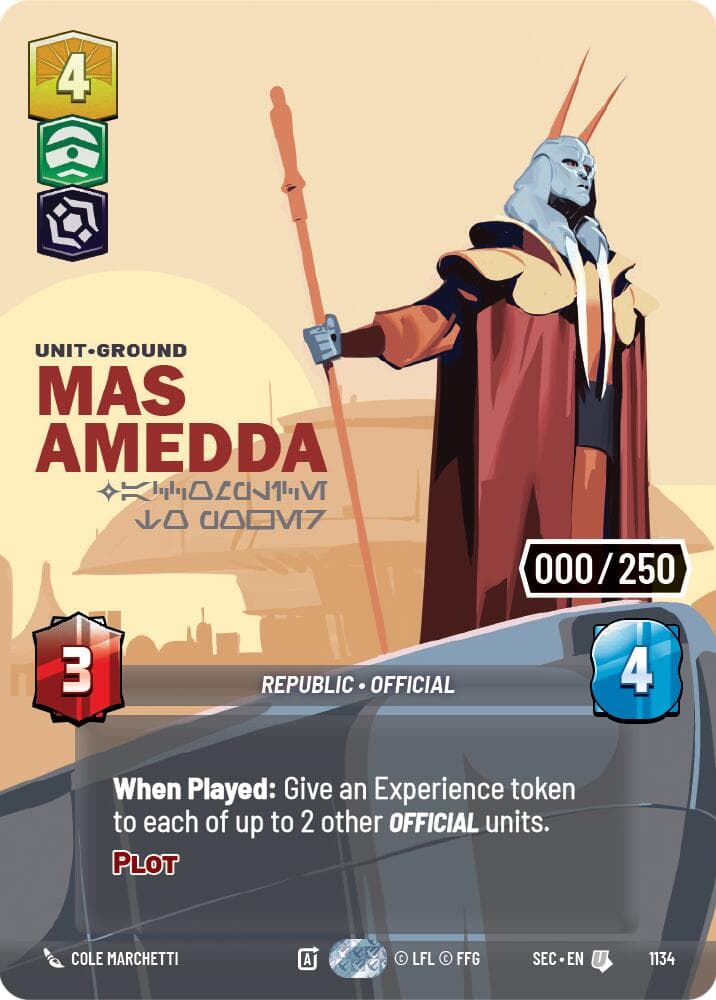 Mas Amedda - Accomplice to Power (Serialized) — Secrets of Power card