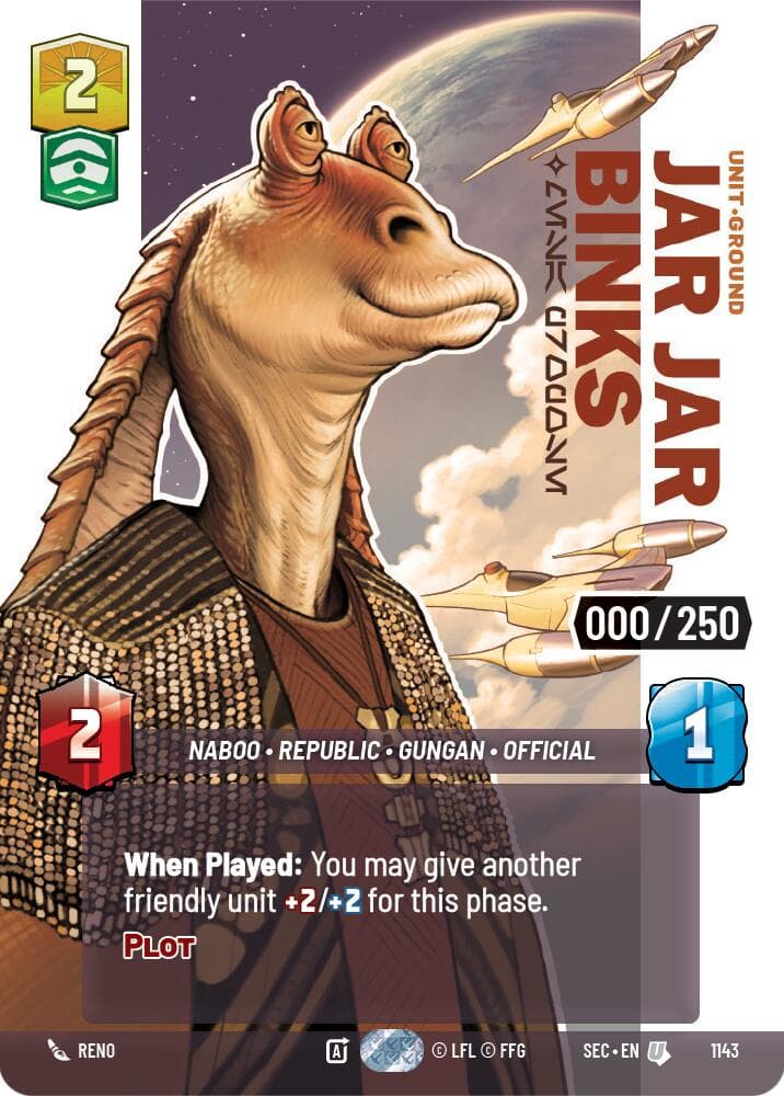 Jar Jar Binks - Mesa Propose (Serialized) — Secrets of Power card