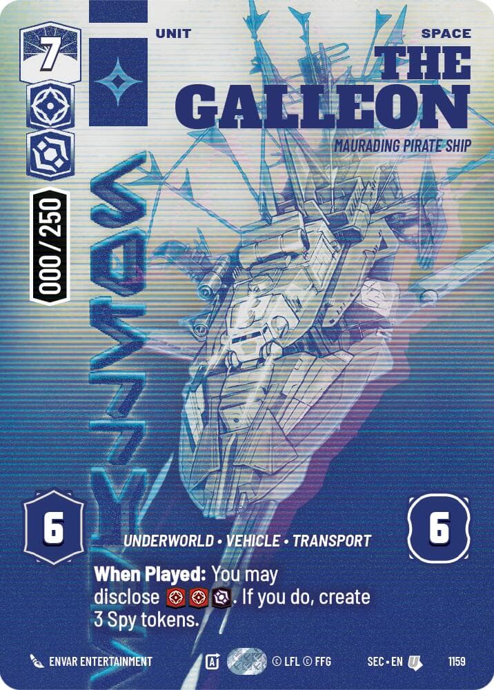 The Galleon - Marauding Pirate Ship (Serialized) — Secrets of Power card