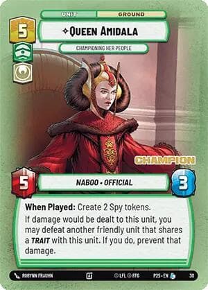 Queen Amidala - Championing Her People (Champion) — Organized Play Promos card
