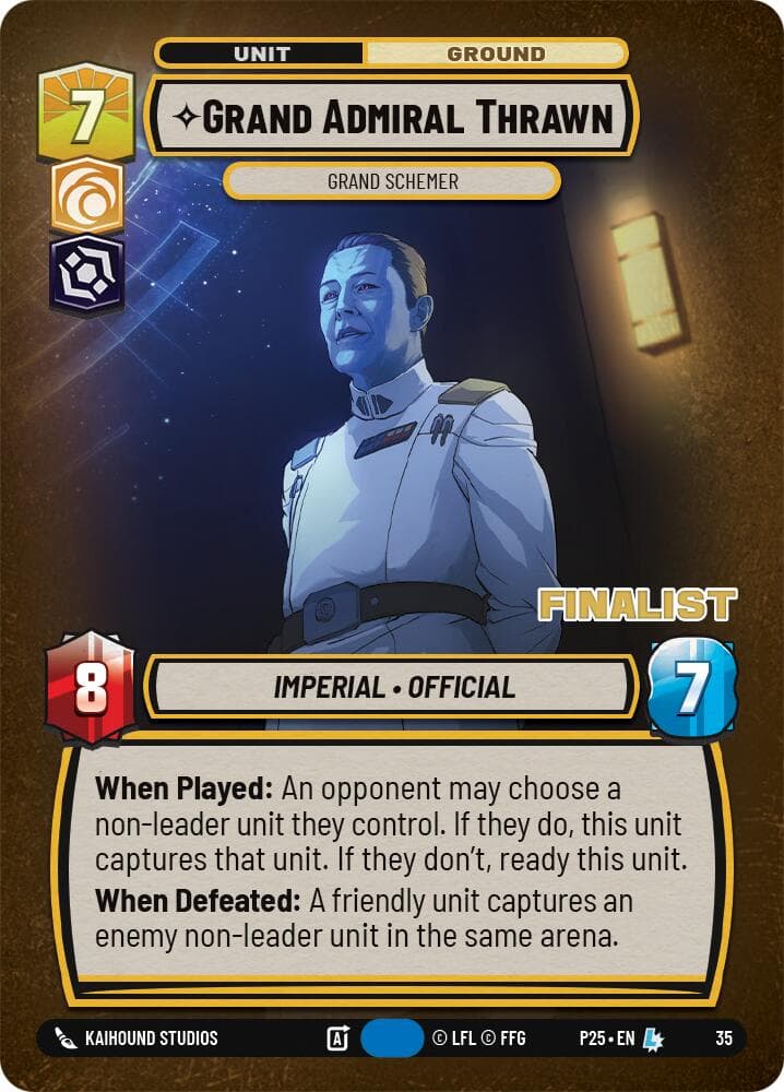 Grand Admiral Thrawn - Grand Schemer (Finalist) — Organized Play Promos card