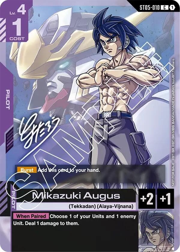 Mikazuki Augus (Event Promo) — Gundam Promotional Cards card