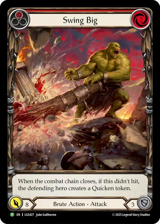 Swing Big - LGS247 (Extended Art) — Flesh and Blood: Promo Cards card