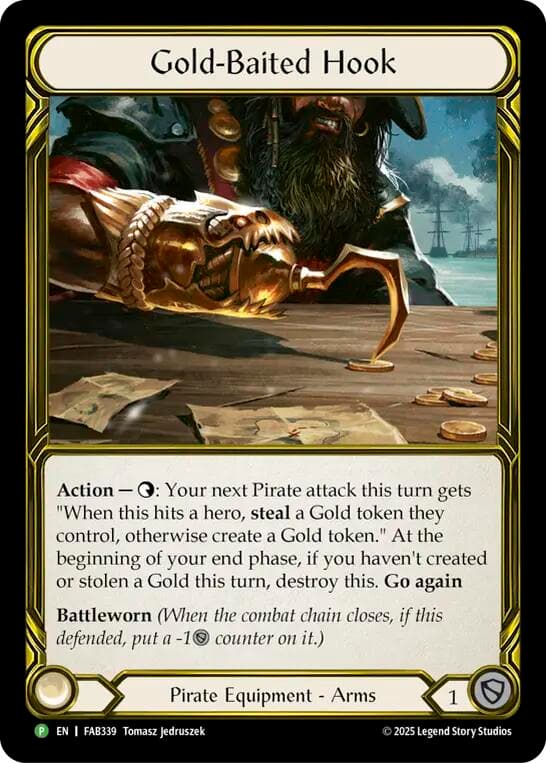 Gold-Baited Hook (Golden) - FAB339 — Flesh and Blood: Promo Cards card
