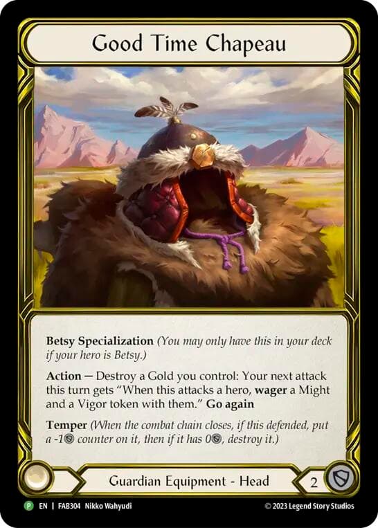 Good Time Chapeau (Golden) - FAB304 — Flesh and Blood: Promo Cards card