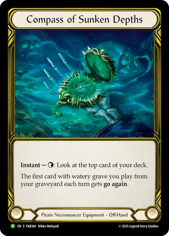 Compass of Sunken Depths (Golden) - FAB364 — Flesh and Blood: Promo Cards card