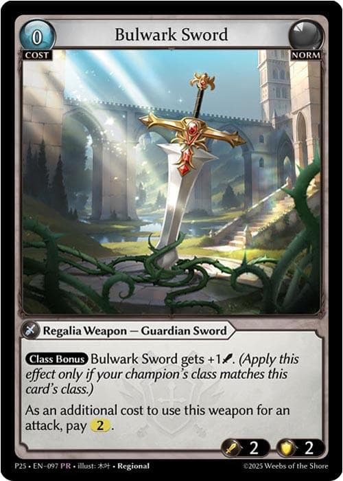 Bulwark Sword (097) — Promotional Cards card