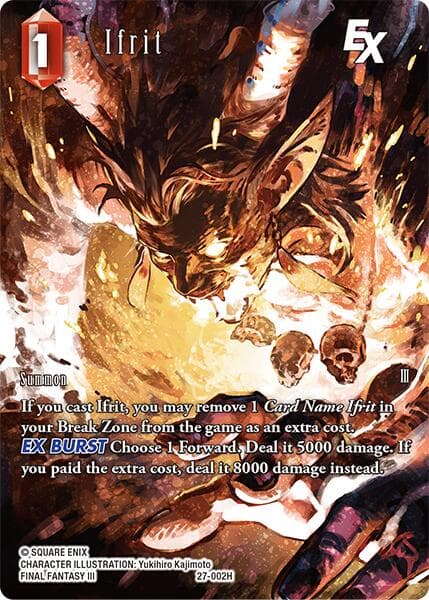 Ifrit EX (Full Art) — Journey of Discovery card
