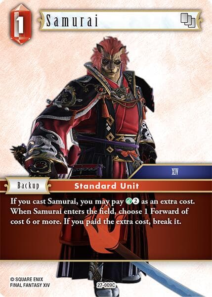Samurai — Journey of Discovery card