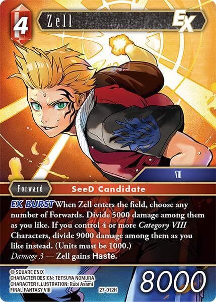 Zell EX — Journey of Discovery card