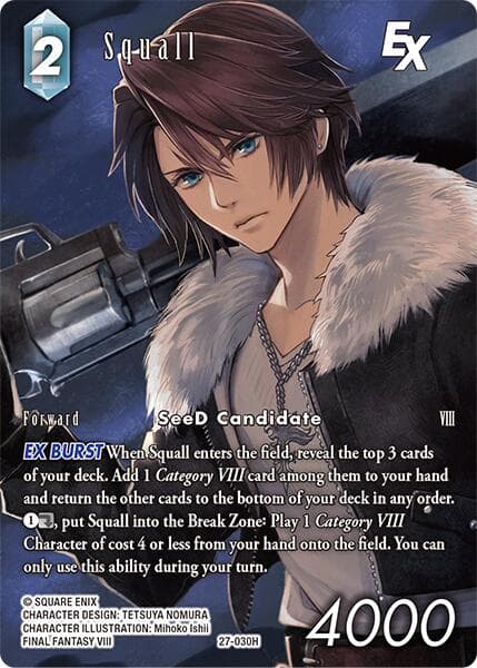 Squall EX (Full Art) — Journey of Discovery card