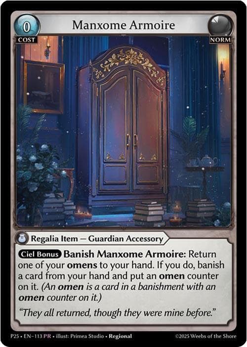 Manxome Armoire — Promotional Cards card