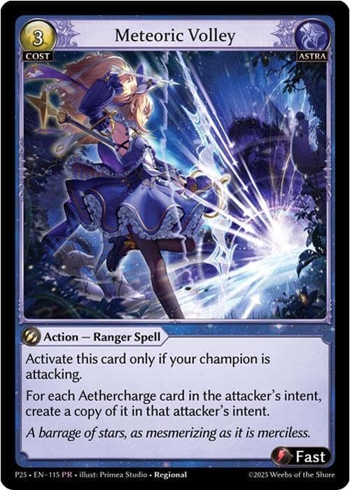 Meteoric Volley — Promotional Cards card