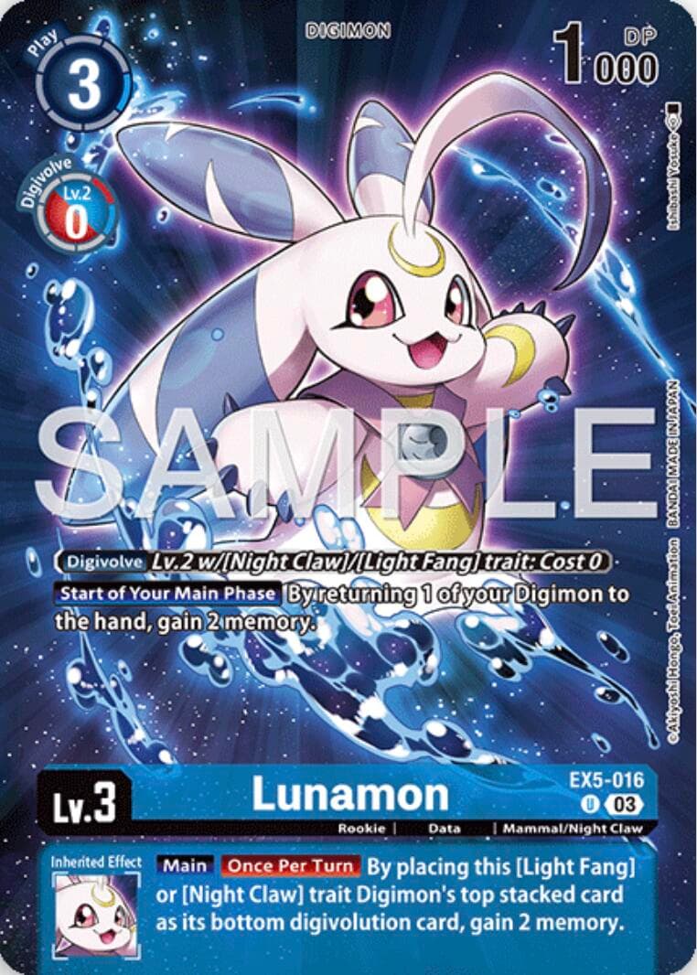 Lunamon (Digimon Story: Time Stranger Collector's Edition) — Animal Colosseum card