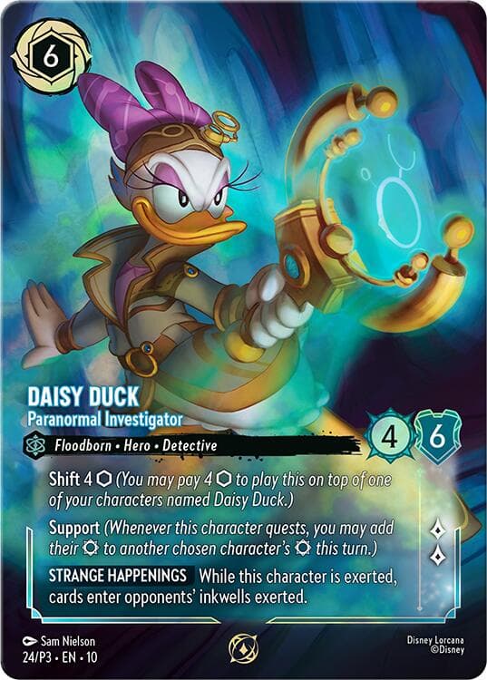 Daisy Duck - Paranormal Investigator (Store Championship) — Disney Lorcana Promo Cards card