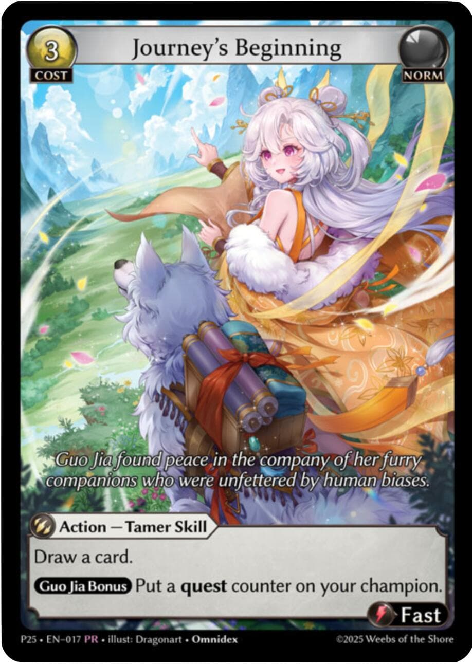 Journey's Beginning (017) — Promotional Cards card