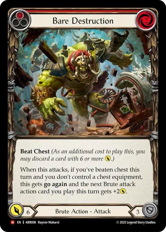 Bare Destruction — Armory Deck: Rhinar card