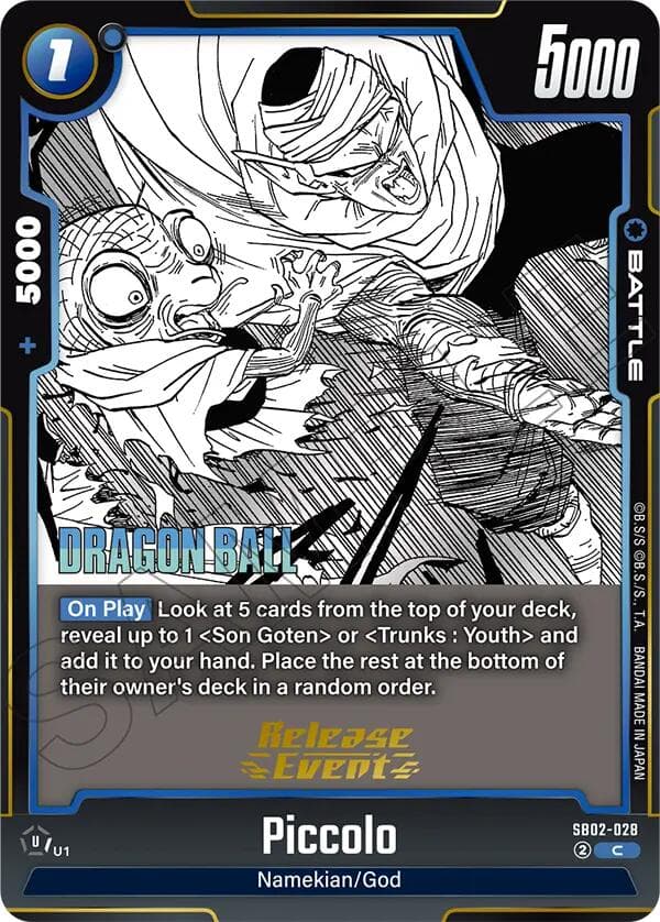 Piccolo - SB02-028 — Manga Booster 02 Release Event Cards card