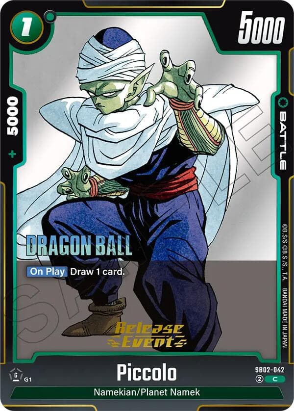 Piccolo - SB02-042 — Manga Booster 02 Release Event Cards card