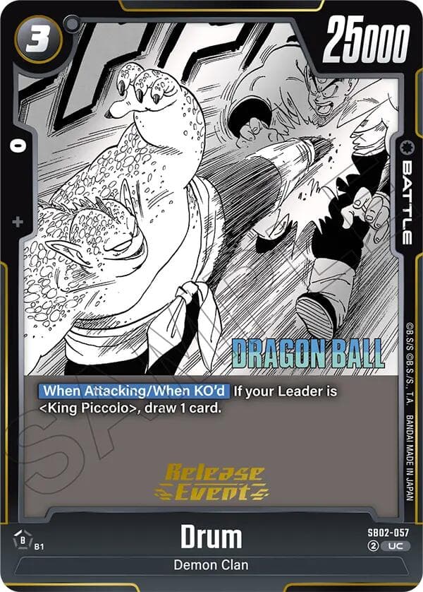 Drum — Manga Booster 02 Release Event Cards card