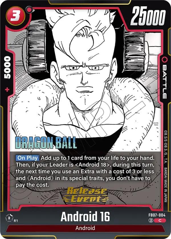 Android 16 — Manga Booster 02 Release Event Cards card
