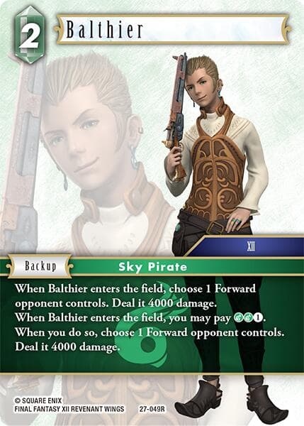 Balthier — Journey of Discovery card
