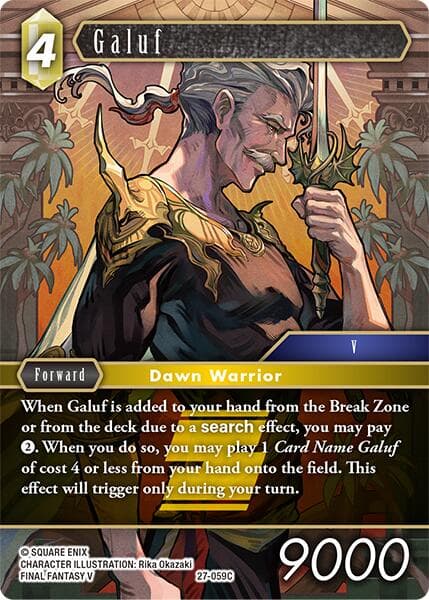 Galuf — Journey of Discovery card