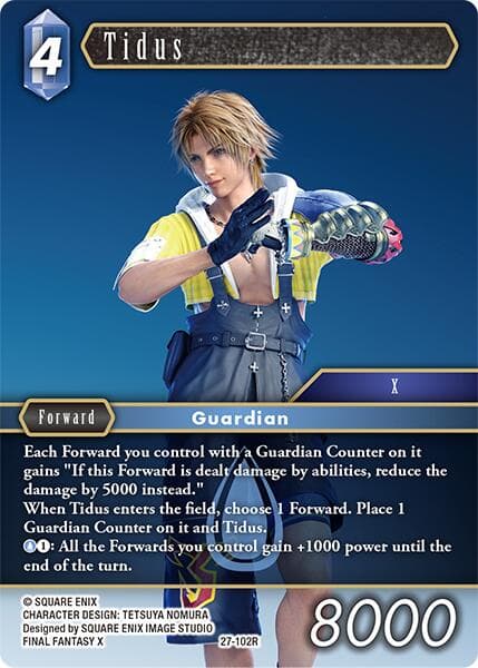 Tidus — Journey of Discovery card