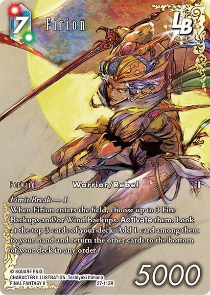 Firion LB (Full Art) — Journey of Discovery card