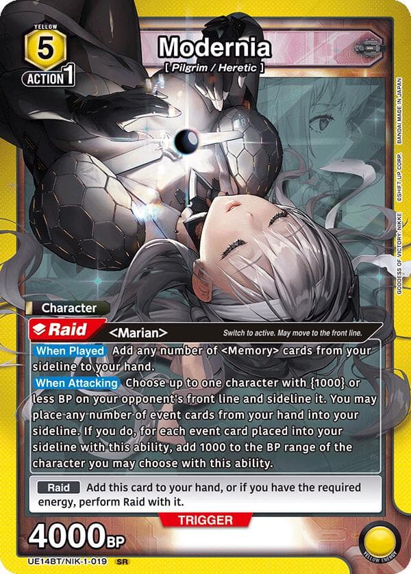 Modernia (019) — UE14BT: GODDESS OF VICTORY: NIKKE card