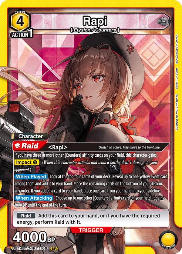 Rapi (106) — UE14BT: GODDESS OF VICTORY: NIKKE card