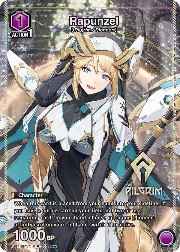 Rapunzel (002) (R*) — UE14BT: GODDESS OF VICTORY: NIKKE card