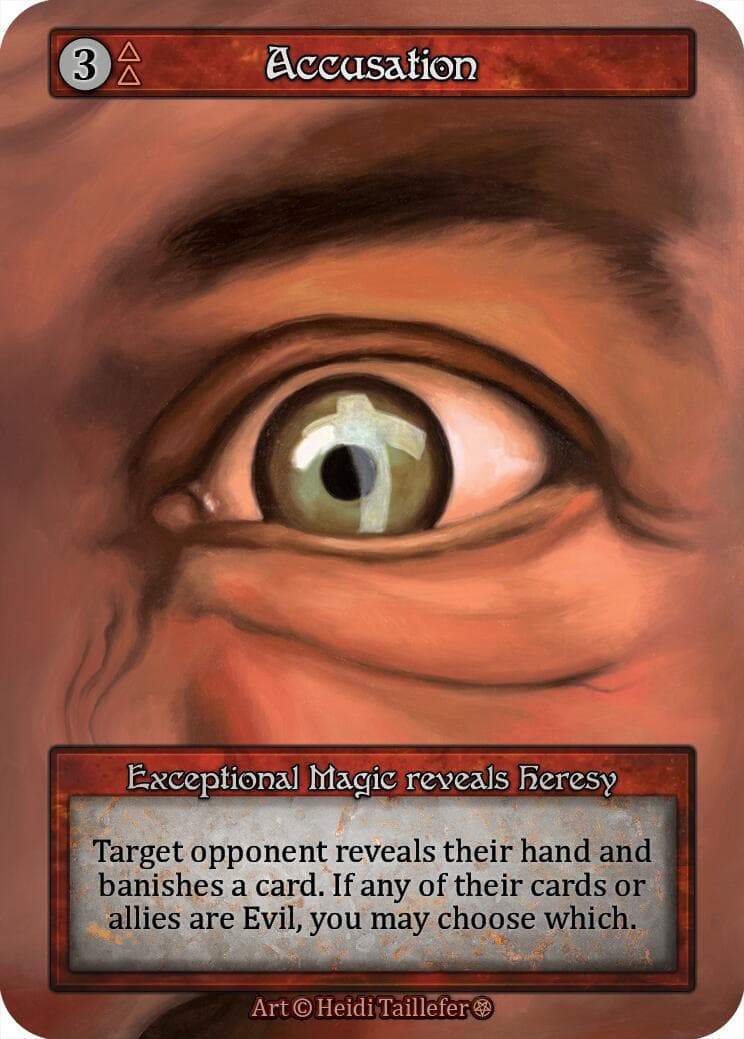 Accusation — Gothic card