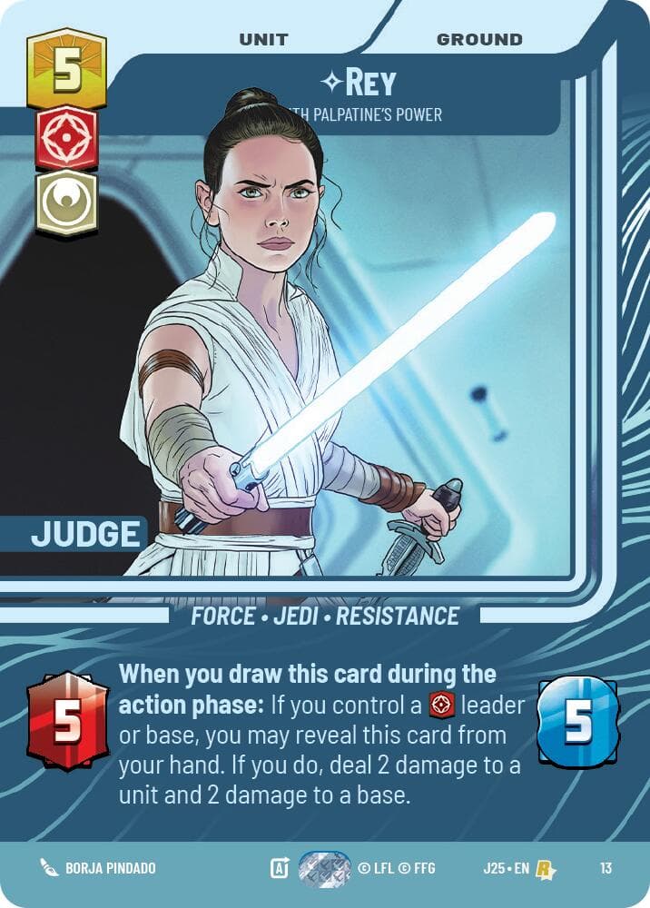 Rey - With Palpatine's Power — Judge Promos card