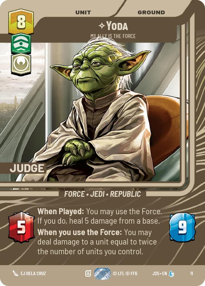 Yoda - My Ally is the Force — Judge Promos card