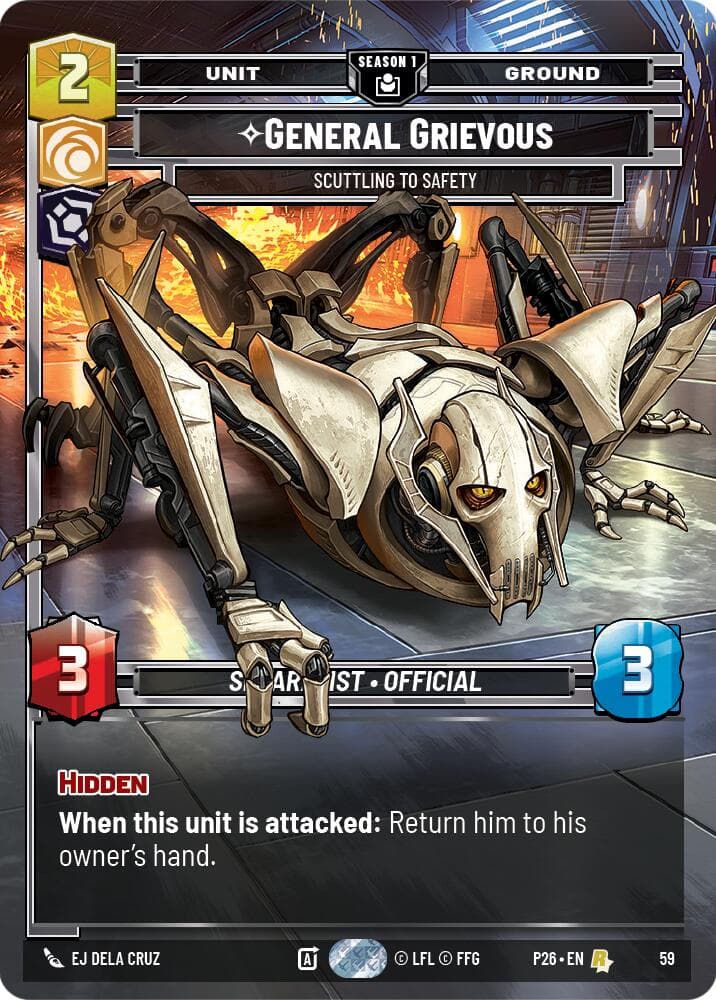 General Grievous - Scuttling to Safety (59) — Sector and Regional Promos: Season 1 card