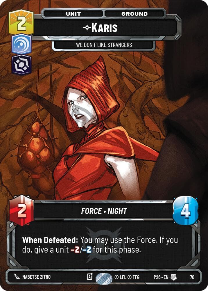 Karis - We Don't Like Strangers (70) — Sector and Regional Promos: Season 1 card