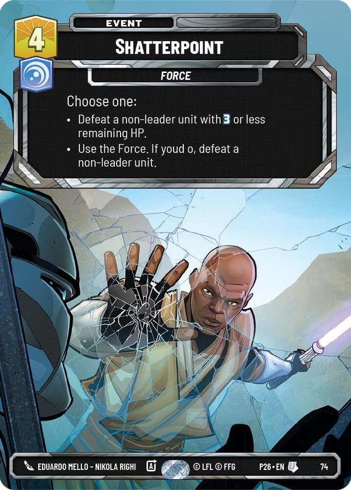 Shatterpoint (74) — Sector and Regional Promos: Season 1 card