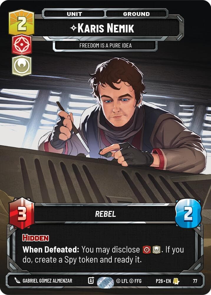 Karis Nemik - Freedom is a Pure Idea (77) — Sector and Regional Promos: Season 1 card