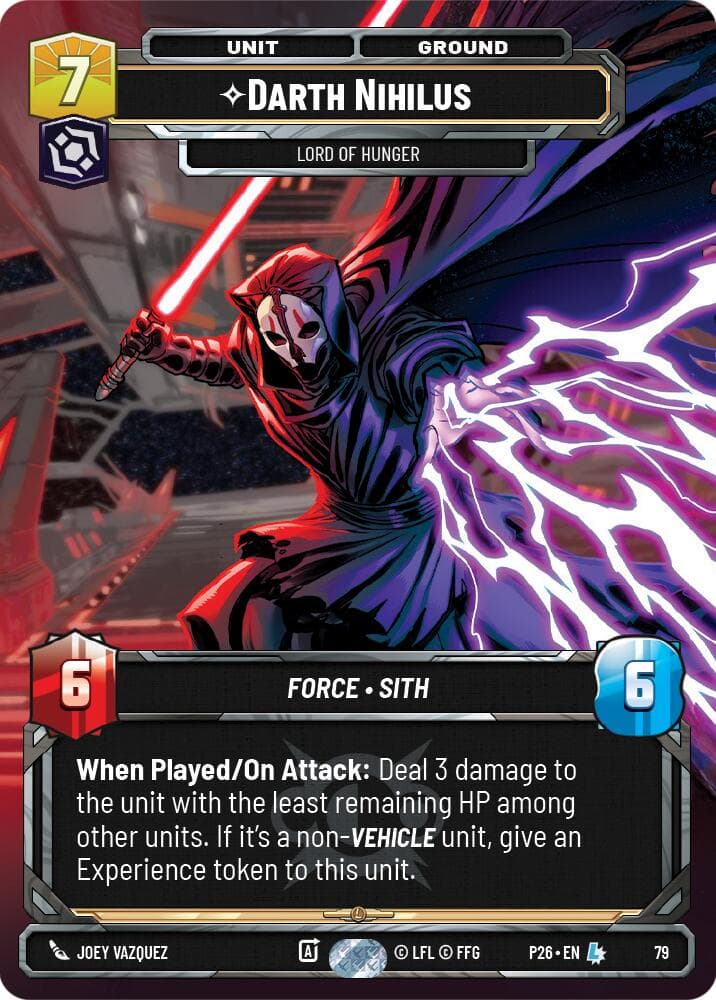Darth Nihilus - Lord of Hunger (79) — Sector and Regional Promos: Season 1 card