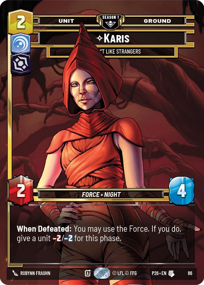 Karis - We Don't Like Strangers (86) — Sector and Regional Promos: Season 1 card