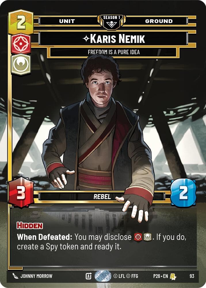 Karis Nemik - Freedom is a Pure Idea (93) — Sector and Regional Promos: Season 1 card