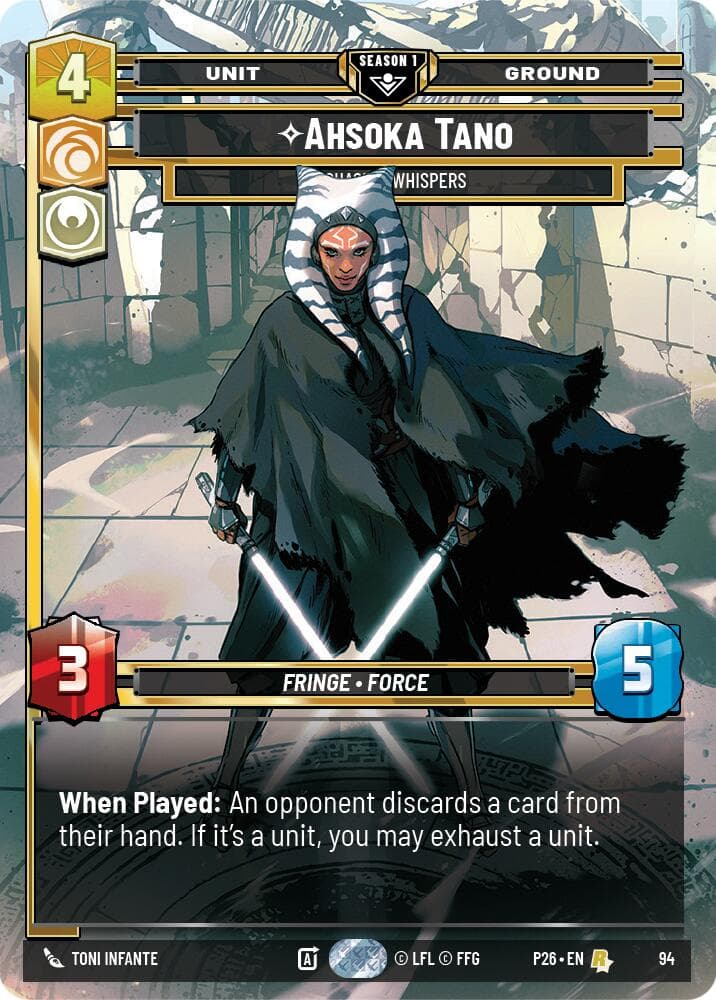 Ahsoka Tano - Chasing Whispers (94) — Sector and Regional Promos: Season 1 card