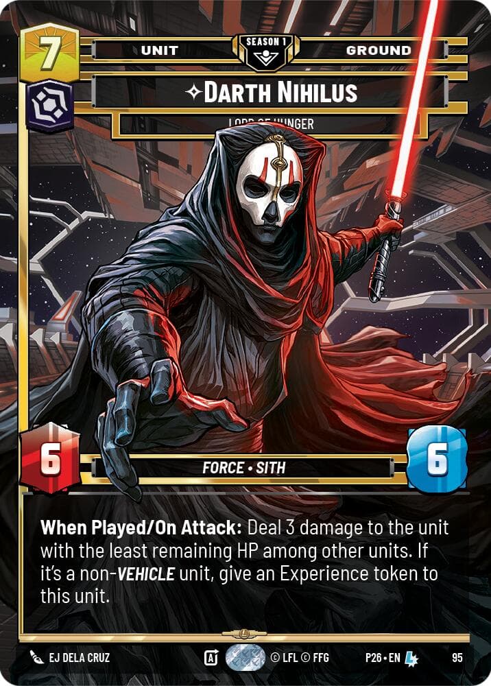 Darth Nihilus - Lord of Hunger (95) — Sector and Regional Promos: Season 1 card